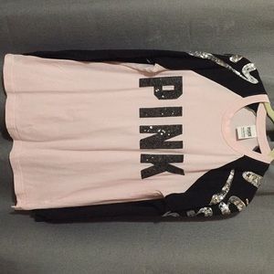 Pink and Black long sleeve PINK shirt